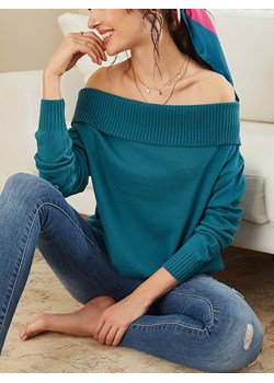 LA Angels Sweter w kolorze turkusowym ze sklepu Limango Polska w kategorii Swetry damskie - zdjęcie 189183427