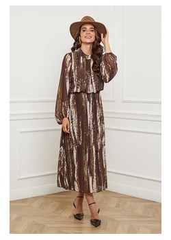 L'armoire de Suzette Sukienka w kolorze brązowo-kremowym ze sklepu Limango Polska w kategorii Sukienki - zdjęcie 189183825