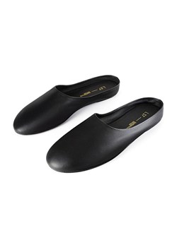 loft37 Skórzane klapki "Allato" w kolorze czarnym ze sklepu Limango Polska w kategorii Klapki damskie - zdjęcie 189184009