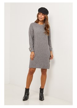Soft Cashmere Sukienka dzianinowa w kolorze szarym ze sklepu Limango Polska w kategorii Sukienki - zdjęcie 189184289