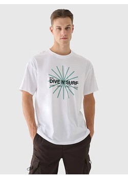 4F Koszulka w kolorze białym ze sklepu Limango Polska w kategorii T-shirty męskie - zdjęcie 189185087