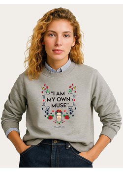 WOOOP Bluza "Frida Kahlo Muse" w kolorze szarym ze sklepu Limango Polska w kategorii Bluzy damskie - zdjęcie 189185197