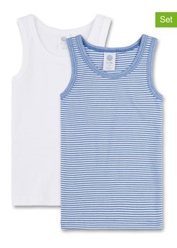 Sanetta Podkoszulki (2 szt.) w kolorze biało-niebieskim ze sklepu Limango Polska w kategorii Podkoszulki dziecięce - zdjęcie 189185627