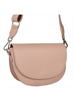 Vera pelle skórzana listonoszka róż pudrowy szeroki pasek ze sklepu melon.pl w kategorii Listonoszki - zdjęcie 189186167