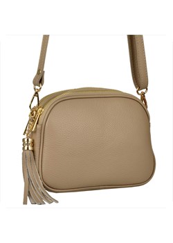 Listonoszka włoska skórzana m beżowa ze sklepu melon.pl w kategorii Listonoszki - zdjęcie 189186175