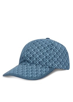 Czapka z daszkiem Calvin Klein Emblem Print W Leather Patch Cap LV04D5029G Niebieski ze sklepu eobuwie.pl w kategorii Czapki z daszkiem damskie - zdjęcie 189187249