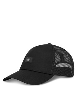 Czapka z daszkiem Calvin Klein Monologo Woven Patch Trucker LV04D5099G Czarny ze sklepu eobuwie.pl w kategorii Czapki z daszkiem męskie - zdjęcie 189187257