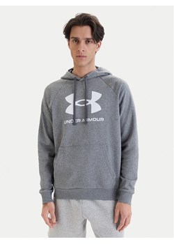 Under Armour Bluza Ua Rival Fleece Logo 1379758 Szary Loose Fit ze sklepu MODIVO w kategorii Bluzy męskie - zdjęcie 189187849