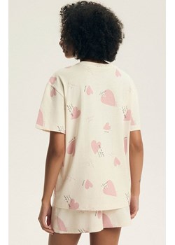 Henderson bawełniana piżama damska w serca Elain 44498-03X, Kolor ecru-różowy, Rozmiar 2XL, Henderson ze sklepu Intymna w kategorii Piżamy damskie - zdjęcie 189188797