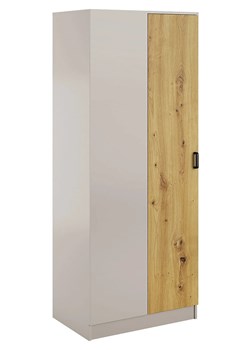 Narożna szafa uchylna w kolorze kaszmir + dąb artisan - Axelor ze sklepu Edinos.pl w kategorii Szafy - zdjęcie 189188877