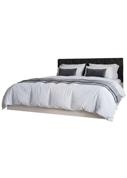 Kaszmirowe łóżko z pojemnikiem i sztruksowym zagłówkiem 90x200 - Werigio 3X ze sklepu Edinos.pl w kategorii Łóżka i materace - zdjęcie 189188946