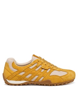 Sneakersy Geox D Snake Original D65B0A 01420 C2V1S Żółty ze sklepu eobuwie.pl w kategorii Buty sportowe damskie - zdjęcie 189188989