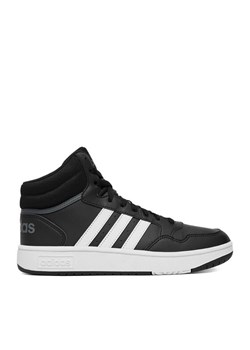 Sneakersy adidas HOOPS MID 3.0 K GW0402 Czarny ze sklepu eobuwie.pl w kategorii Buty sportowe dziecięce - zdjęcie 189189007