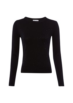 Marie Lund Sweter damski z dzianiny Kobiety Sztuczne włókno czarny jednolity ze sklepu vangraaf w kategorii Swetry damskie - zdjęcie 189192005