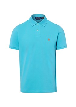Polo Ralph Lauren Męska koszulka polo Mężczyźni Bawełna turkusowy jednolity ze sklepu vangraaf w kategorii T-shirty męskie - zdjęcie 189192008