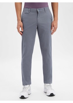 BRAX Męskie chinosy - Fabio Mężczyźni Bawełna szary jednolity ze sklepu vangraaf w kategorii Spodnie męskie - zdjęcie 189192029