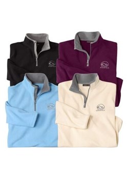 Zestaw 4 polarowych bluz Sport Mountain ze sklepu Atlas For Men w kategorii Swetry męskie - zdjęcie 189192087