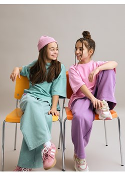 Reserved - Szerokie spodnie dresowe - miętowy ze sklepu Reserved w kategorii Spodnie dziewczęce - zdjęcie 189192277