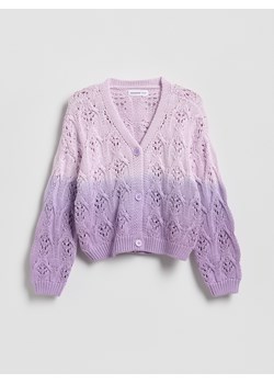 Reserved - Kardigan z efektem ombre - lawendowy ze sklepu Reserved w kategorii Swetry dziewczęce - zdjęcie 189192476