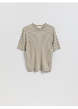 Reserved - T-shirt z dodatkiem CIRCULOSE® - beżowy ze sklepu Reserved w kategorii T-shirty męskie - zdjęcie 189192517