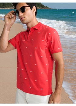 Sinsay - Koszulka polo - różowy ze sklepu Sinsay w kategorii T-shirty męskie - zdjęcie 189193745