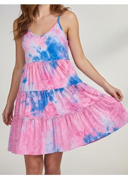 Sinsay - Sukienka mini na ramiączkach z falbanami - wielobarwny ze sklepu Sinsay w kategorii Sukienki - zdjęcie 189193898