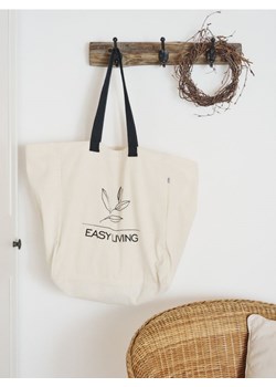 Sinsay - Torba shopper - kremowy ze sklepu Sinsay w kategorii Torby materiałowe - zdjęcie 189193969