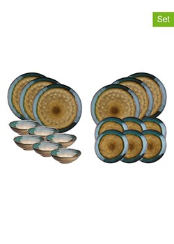 Björn 18-częściowy zestaw "Island" w kolorze oliwkowo-niebieskim ze sklepu Limango Polska w kategorii Naczynia - zdjęcie 189195467