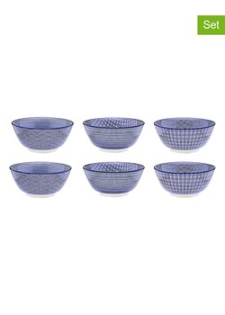 Björn Miski śniadaniowe (6 szt.) "Dark" w kolorze granatowym - Ø 15 cm ze sklepu Limango Polska w kategorii Naczynia - zdjęcie 189196385