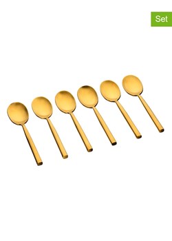 Björn Łyżeczki (6 szt.) "Nils" w kolorze złotym do kawy - dł. 12 cm ze sklepu Limango Polska w kategorii Sztućce - zdjęcie 189196765