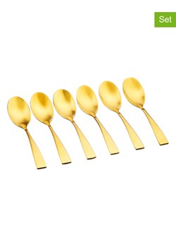 Björn Łyżeczki (6 szt.) "Sven" w kolorze złotym do kawy - dł. 14 cm ze sklepu Limango Polska w kategorii Sztućce - zdjęcie 189196777
