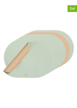 Björn Podkładki (6 szt.) w kolorze jasnoróżowo-jasnozielonym - 44,5 x 30 cm ze sklepu Limango Polska w kategorii Podkładki na stół - zdjęcie 189197289