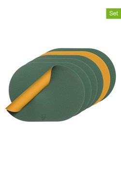 Björn Podkładki (6 szt.) w kolorze musztardowo-zielonym - 44,5 x 30 cm ze sklepu Limango Polska w kategorii Podkładki na stół - zdjęcie 189197297