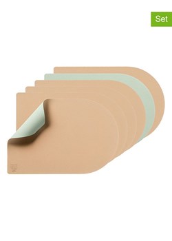 Björn Podkładki (6 szt.) w kolorze jasnoróżowo-jasnozielonym - 44,5 x 30 cm ze sklepu Limango Polska w kategorii Podkładki na stół - zdjęcie 189197329