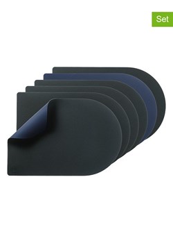 Björn Podkładki (6 szt.) w kolorze antracytowo-granatowym - 44,5 x 30 cm ze sklepu Limango Polska w kategorii Podkładki na stół - zdjęcie 189197345