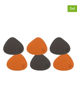 Björn Dwustronne podstawki (6 szt.) w kolorze brązowo-pomarańczowym - 13 x 11 cm ze sklepu Limango Polska w kategorii Akcesoria kuchenne - zdjęcie 189197395