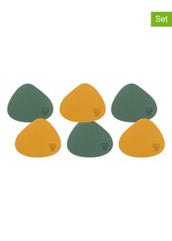 Björn Dwustronne podstawki (6 szt.) w kolorze żółto-zielonym - 13 x 11 cm ze sklepu Limango Polska w kategorii Akcesoria kuchenne - zdjęcie 189197409