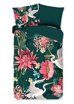 Pure Komplet pościeli "Telse" w kolorze ciemnozielono-różowym z mikrofibry ze sklepu Limango Polska w kategorii Pościele - zdjęcie 189198619