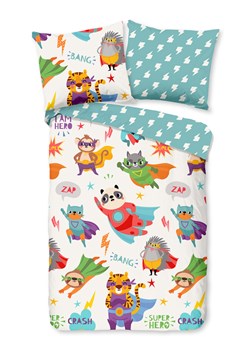 Good Morning Komplet pościeli "Superhero" w kolorze białym ze wzorem ze sklepu Limango Polska w kategorii Pościel dziecięca - zdjęcie 189198727
