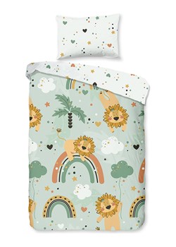 Good Morning Komplet pościeli "Lions" w kolorze zielonym ze wzorem ze sklepu Limango Polska w kategorii Pościel dziecięca - zdjęcie 189198777