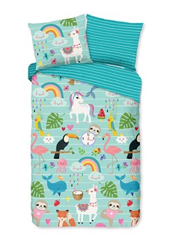 Good Morning Komplet pościeli "Festen" w kolorze turkusowym ze sklepu Limango Polska w kategorii Pościel dziecięca - zdjęcie 189198869
