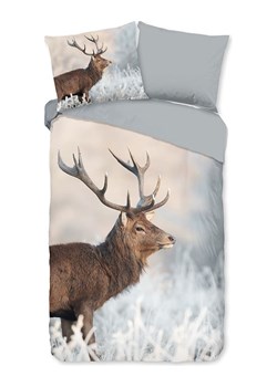 Good Morning Komplet pościeli "Wess" w kolorze jasnoszaro-brązowym ze sklepu Limango Polska w kategorii Pościele - zdjęcie 189199166