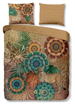 Hip Komplet pościeli satynowej w kolorze zielono-brązowym ze sklepu Limango Polska w kategorii Pościele - zdjęcie 189199307