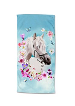 Good Morning Ręcznik plażowy w kolorze błękitnym ze wzorem - 180 x 100 cm ze sklepu Limango Polska w kategorii Ręczniki - zdjęcie 189199465