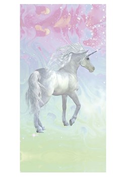 Good Morning Ręcznik plażowy "Unicorn" w kolorze jasnoszaro-jasnoróżowo-zielonym ze sklepu Limango Polska w kategorii Ręczniki - zdjęcie 189199467