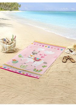 Good Morning Ręcznik plażowy w kolorze jasnoróżowym ze sklepu Limango Polska w kategorii Ręczniki - zdjęcie 189199468