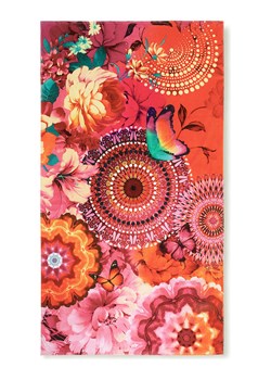 Hip Ręcznik plażowy "Ziva" w kolorze pomarańczowo-jasnoróżowym ze sklepu Limango Polska w kategorii Ręczniki - zdjęcie 189199478