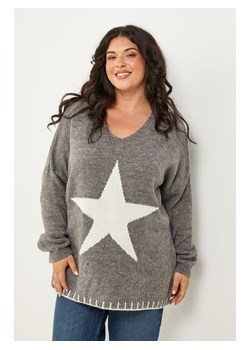 Curvy Lady Sweter w kolorze szarym ze sklepu Limango Polska w kategorii Swetry damskie - zdjęcie 189199827