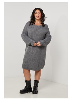 Curvy Lady Sukienka dzianinowa w kolorze szarym ze sklepu Limango Polska w kategorii Sukienki - zdjęcie 189199957