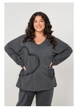 Curvy Lady Koszulka w kolorze antracytowym ze sklepu Limango Polska w kategorii Bluzki damskie - zdjęcie 189200067